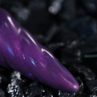 Close-up of UNIBEAR raised unicorn horn spiral texture