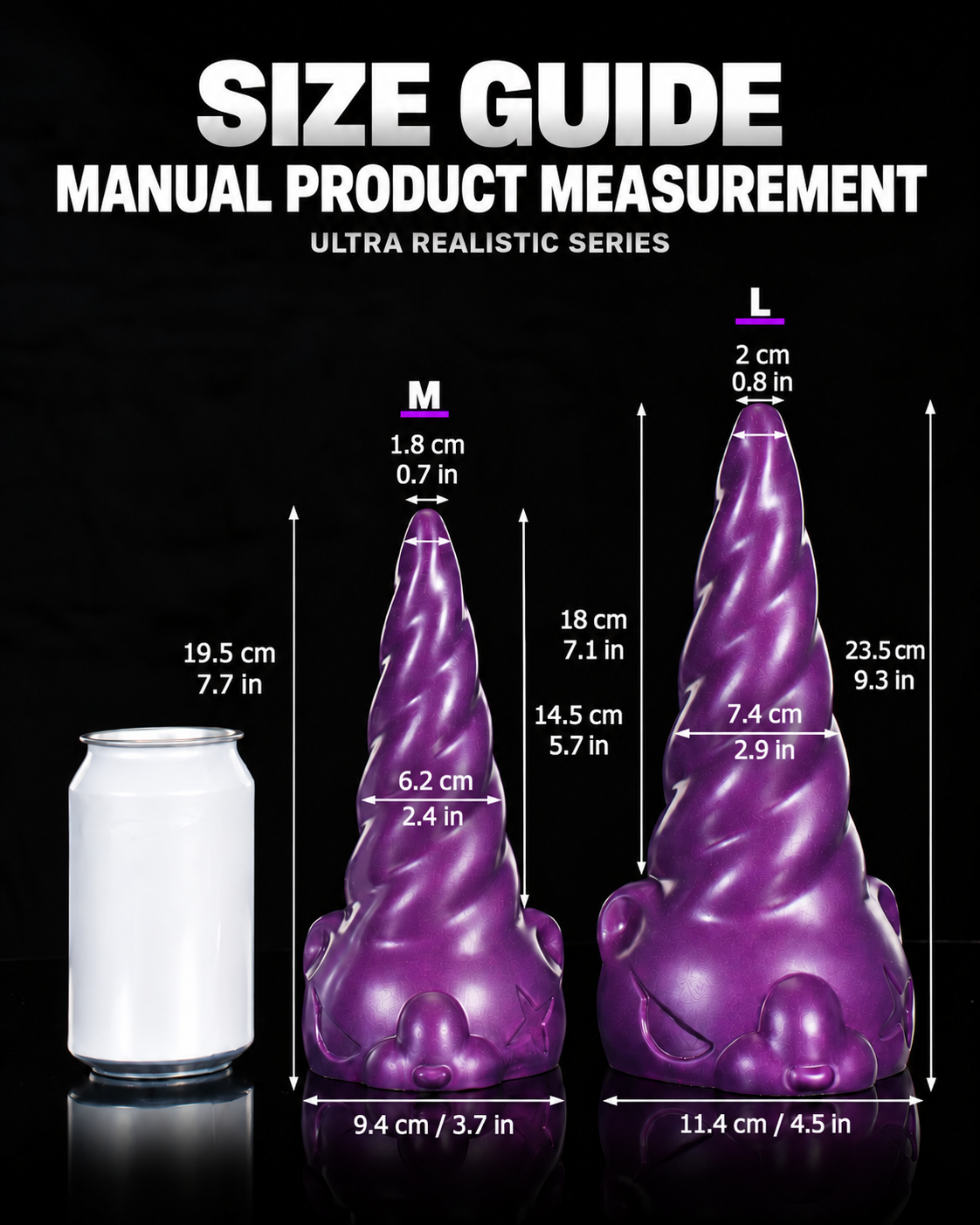 UNIBEAR – Spiral Unicorn Horn Anal Trainer